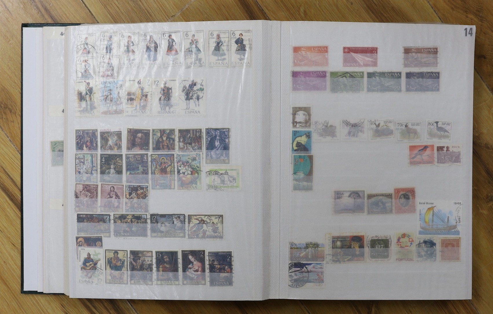Stamps: Stock books with mint collection, including GB decimal issues, CI, IOM, British Commomwealth, various themes. (11albums)